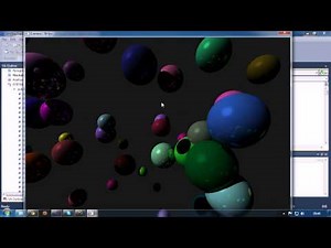 OpenCL Real-Time Ray-Tracing, Recursive Reflections Demo