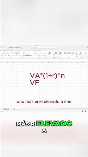 Cómo CALCULAR el INTERÉS COMPUESTO en Excel: Ejemplos Reales 📊#shorts #tips #clases