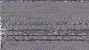 Glitch art showing distorted video signal transmission problems