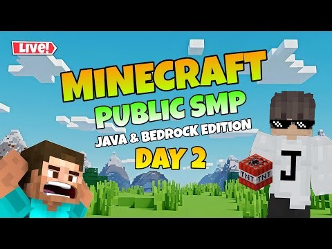 Minecraft Public SMP join Day 2 🔥 java & Bedrock edition #shorts #liveshorts #minecraft