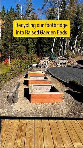 Recycling a Footbridge Into Garden Boxes? Watch What Happens Next! 🌱