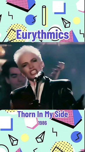 Eurythmics scored their 9th (and final) UK Top 10 single with ‘Thorn In My Side’ in 1986. The song peaked at No5 on the UK charts and No2 in Ireland #fyp #foryou #AnnieLennox #DavidAStewart #Eurythmics #80sMusic #80sSongs #SweetDreams #SynthPop #ThrowbackSongs