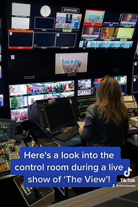 Ever wonder what the control room looks like during the show? Here’s a behind-the-scenes look with our director Sarah! #TheView | The View
