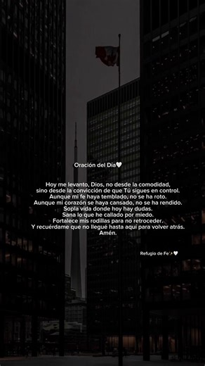 Si hoy despertaste cansado, esta oración es para ti.”✨🤍 #FeQueSostiene #OraciónDelDía #DiosTieneElControl #MensajeDeFe #CristianosEnTikTok