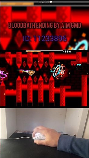 Bloodbath Ending by aIM GMD — the final 10 seconds of a legend 🔥😳 #gd #geometrydash