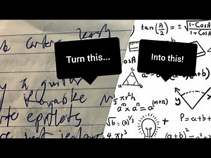 Tips for Mathematical Handwriting (Part 1)