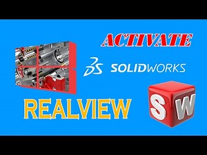 How To Activate Realview In Solidworks | Solidworks 2018 Realview Graphics on gaming video cards