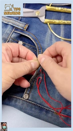 Tips for re-stitching loose stitches #tips #tipsandtricks #sewing #sewinghacks #tipsandtrick | Sewing Tips