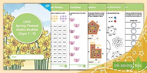 KS2 Spring Maths Activity Booklet (Ages 7 - 9)