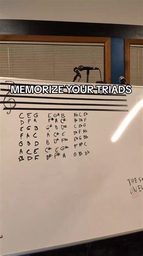 Wright Notes Music | Memorize your triads! It's the same three notes no matter what key you're in, the only thing that changes is the accidentals! #musictheory... | Instagram