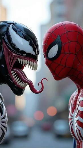 Spider-Man vs Venom Who Will Win This Legendary Battle🕷?#SpiderMan #Venom #Marvel #Superhero#shorts