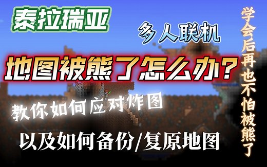 【泰拉瑞亚】地图被炸了？怎么备份/复原？也许我能帮到你！