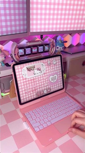 🎀 turning my ipad pro into a cute pink aesthetic laptop 💻 #typecase #aesthetic