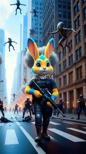 Rabbit Destroys the Alien Ship