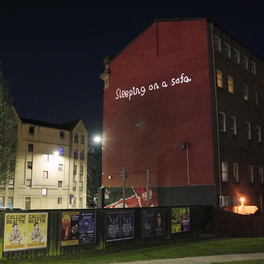The #HousingEmergency is visible across all of Scotland, but its impact is being felt most in Glasgow and Edinburgh. That's why we selected key locations in both cities to project this message. It may be bleak, but you can help. Find out how  shelterscotland.org/ActNow | Shelter Scotland | Facebook