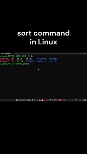 Tech Tutor on Instagram: "Linux sort Command Explained | sort file1 & sort -r file1 with Examples The Linux sort command is used to arrange text file content in alphabetical or reverse order. In this video, you’ll learn how sort file1 sorts lines in ascending (A–Z) order and how sort -r file1 sorts data in descending (Z–A) order. These commands are extremely useful for log analysis, file processing, system administration, and interview preparation for Linux, TechOps, and Application Support role