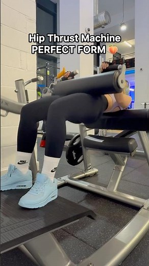 Hip Thrust Machine Tutorial🍑 #glutes #glutesworkout #hipthrust #lowerbodyworkout