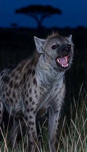Wild Hyena Sound Laughing Night 🐾😂