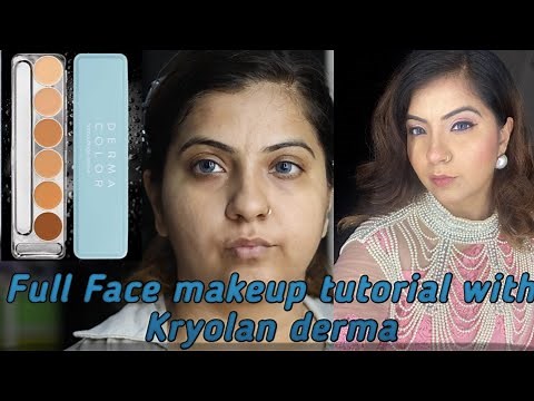 Everything about Kyolan derma.Full face makeup tutorial with Kryolan Derma. #makeuptutorial #Kryolan