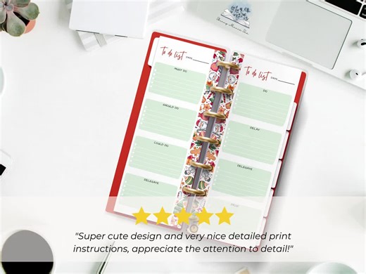 Holiday Planner Printable Bundle: Skinny Mini Daily, Weekly, Monthly (PDF Download)