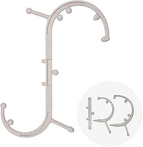 HuBDIC HubiCare Massage Stick, Trigger Point Cane, Body Deep Tissue, Handheld Back, Neck, Shoulder, Leg and Feet, Muscle Release Tool Self Massage Hook Cane for Women & Men (Beige)