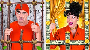 Broke vs rich in prison || Awkward and funny situations of students in jail by 123 GO! Challenge