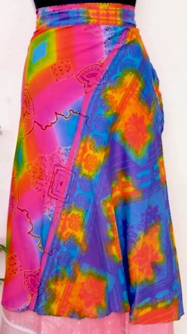 Convertible Beach Wrap Dress | Boho Maxi Skirt | Reversible Silk | Festival Wear - Etsy