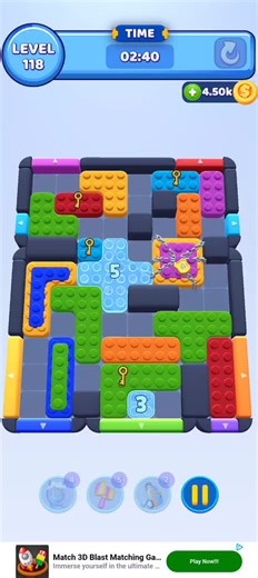 Guía para superar el nivel 118 de Color Block Jam