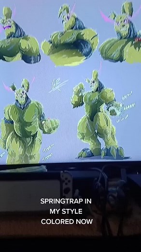 Colorful Springtrap Fan Art | Digital Artist Showcase