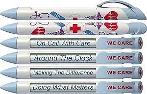 Greeting Pen Rotating Message Nurse Pen - We Care 6 Pack (36547)