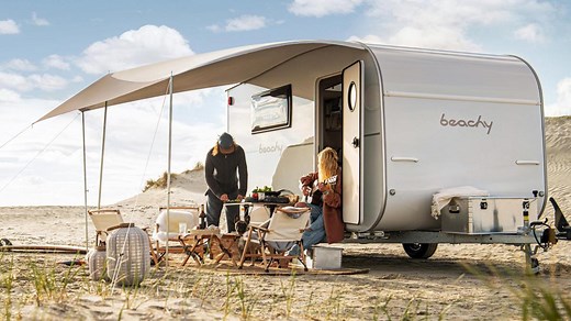 Hobby Beachy: así es la acogedora caravana para exprimir al máximo los días de playa