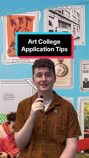 #SVA's Senior #Admissions Counselor Will Colpoys shares some helpful application tips for art school. We hope it helps! #collegeapplicationtips #collegeapplications #artcollegetips #artschool #artcollege #artschooladmission #nyccollege #sva #svanyc #schoolofvisualarts #art | School of Visual Arts