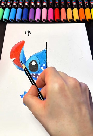 How to Draw Stitch: Easy Pencil Art Tutorial