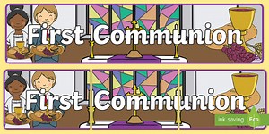 First Communion Display Banner