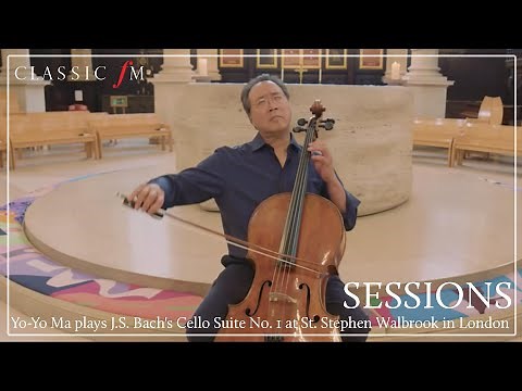 Yo-Yo Ma plays J.S. Bach's Cello Suite No. 1 | Classic FM Sessions