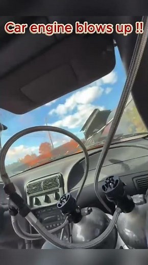 Unexpected car engine blows up !!🥲