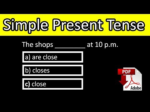 Simple present tense + pdf - positive form exercises with answers - Easy English Lesson