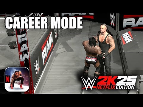 WWE 2K25: Netflix Edition Career Mode Gameplay (iOS, Android)