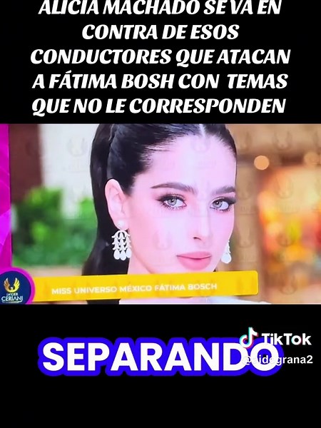 ALICIA MACHADO ARREMETIÓ EN CONTRA DE TODOS ESOS CONDUCTORES Y PROGRAMAS DE TELEMUNDO QUE NO HACEN OTRA COSA MÁS QUE ATACAR Y BOMBARDEAR A FÁTIMA BOSH, MISS UNIVERSO 2025 Y es que recientemente cada vez que Fátima Bosh aparece en los programas de televisión de Telemundo, no le preguntan nada que ver con lo que está haciendo en pro de sus obras sociales, sino que la bombardean con preguntas de Raúl Rocha, la demanda de Nawat y de hasta si la Miss Costa de Marfil o no tenía visa para viajar 🤷🏻‍♀