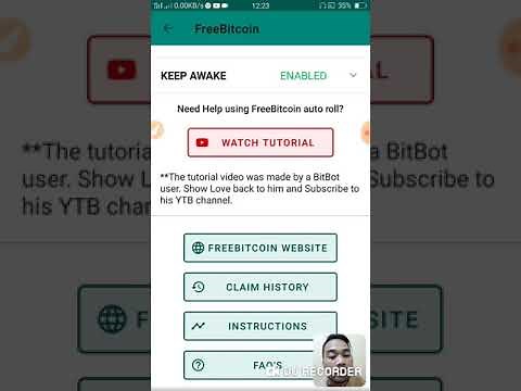 How to use Bitbot- tutorial ( Freebitcoin autoclaim )
