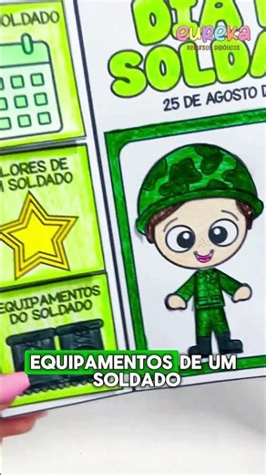 🪖 Lapbook Dia do Soldado | Atividade Interativa para Educação Infantil e Anos Iniciais