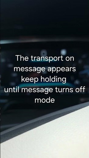 How to turn off Transport mode off on a chevy