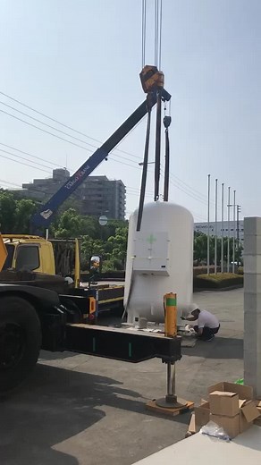 #2.9tバルク貯槽据付#ラフタークレーン#大阪#osaka#お仕事図鑑 #tiktokオーディション2020