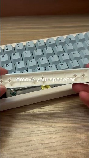 How to fix your hollow spacebar | Easy Fix ✅ #keyboard #asmr #relaxing #customkeyboard