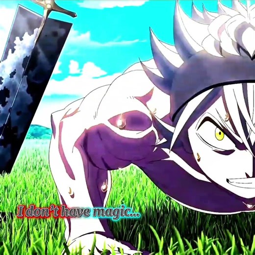 Asta Never Gave Up 😤 | No Magic But Pure Courage 💥 #anime #blackclover #animation #shorts