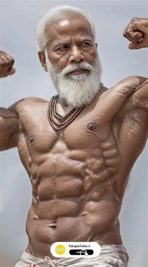 Bodybuilder Modi vs Bodybuilder Trump | Friendly Wrestling Showdown 🤝💪#modi #wrestling #viral