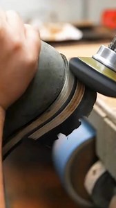 20K views · 79 reactions | Sanding the logger heel to its final shape on these resole boots  #leathertok #leathercraft #asmr #usa #madetolast #wallet | Lilia Cantrell | Facebook