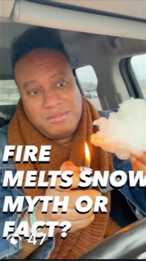 Fire Melts Snow - True or False Fake vs Real Snow