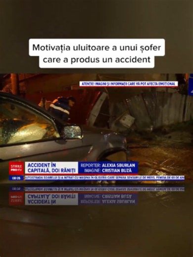 Accident grav pe Șoseaua Alexandriei: două persoane rănite, transportate la spital
