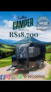 11 reactions · 18 shares | Mini trailer camper novo , pronto para seu projeto. Entre em contato pelo WhatsApp 19 991209998. | Antunes Camper | Facebook